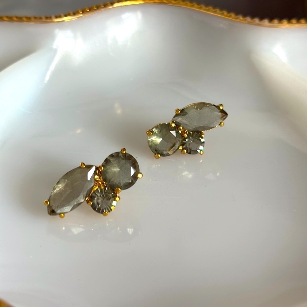 Kate Spade Gold and Gray Earrings